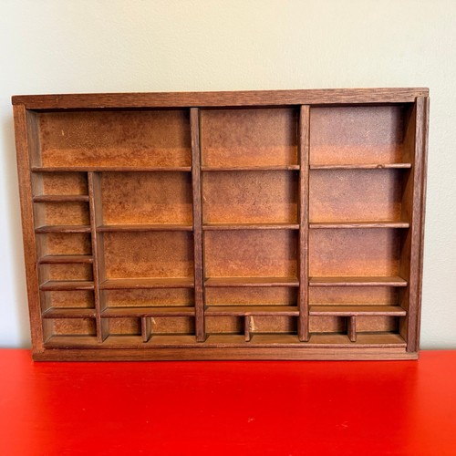 Vintage wood trinket shelf - trinket,