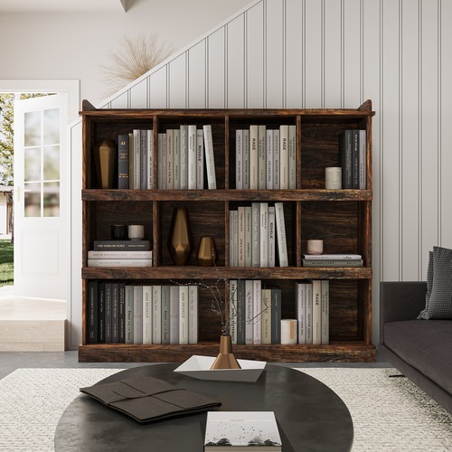 Cube bookcase freestanding - 10-cube,