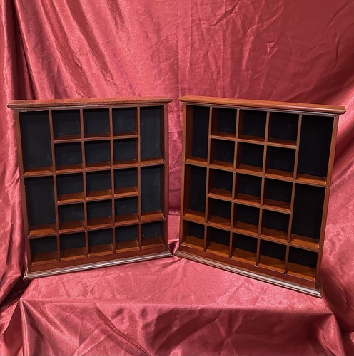 Pair wooden cubby - wooden, wall